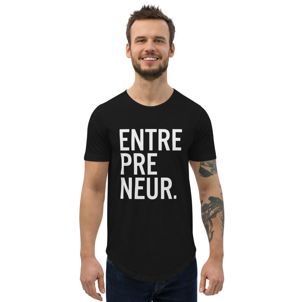 ENTREPRENEUR Drop Cut Tee (w/ logo)