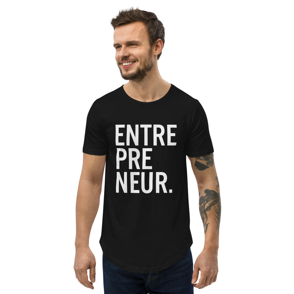 ENTREPRENEUR Drop Cut Tee (w/ logo)
