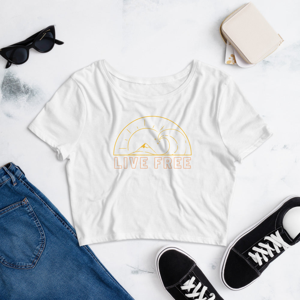 LIVE FREE Crop Tee